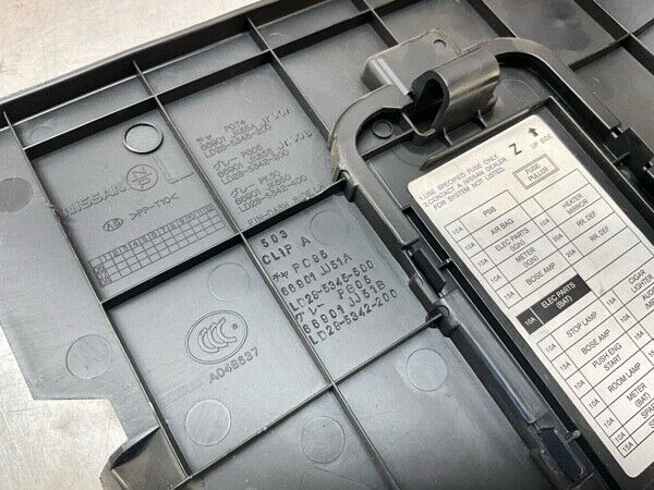 2008 Infiniti V36 G37 Front Driver Lower Kick Fuse Panel 66901Jj51A Oem 21Bd8Fa - On Point Parts Inc