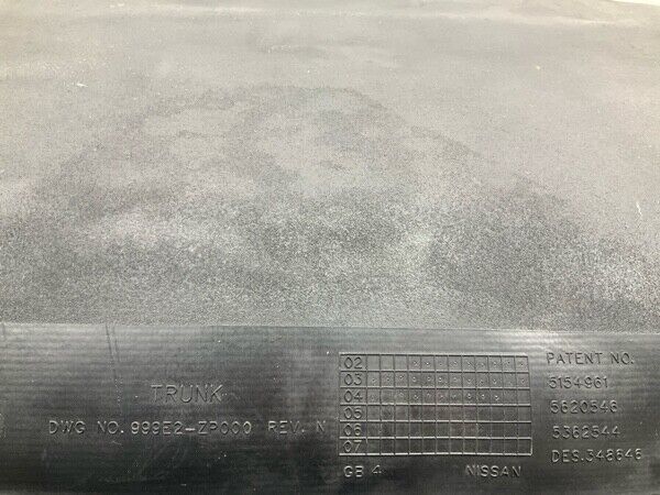 2005 Nissan Z33 350Z Rear Coupe Trunk Floor Mat Carpet Oem 22Bg3F9 - On Point Parts Inc