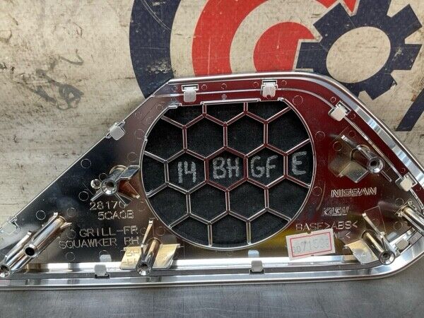 2017 Infiniti V37 Q60 Front Passenger Door Panel Speaker Cover Oem 14Bhgfe - On Point Parts Inc