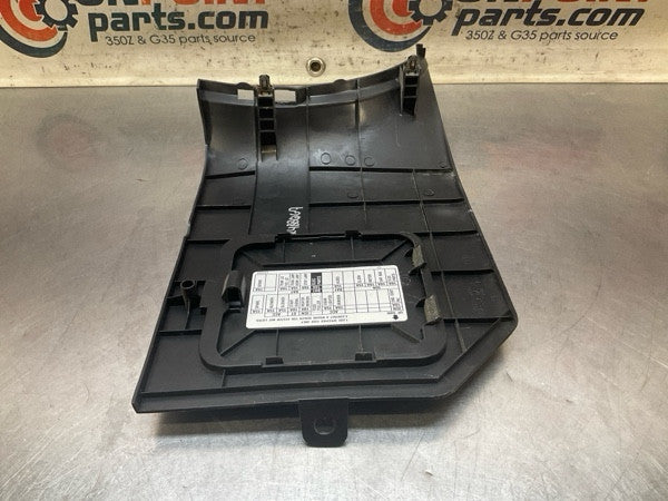 2004 Nissan Z33 350Z Front Driver Lower Kick Fuse Panel Trim Oem 24Bbqg7 - On Point Parts Inc