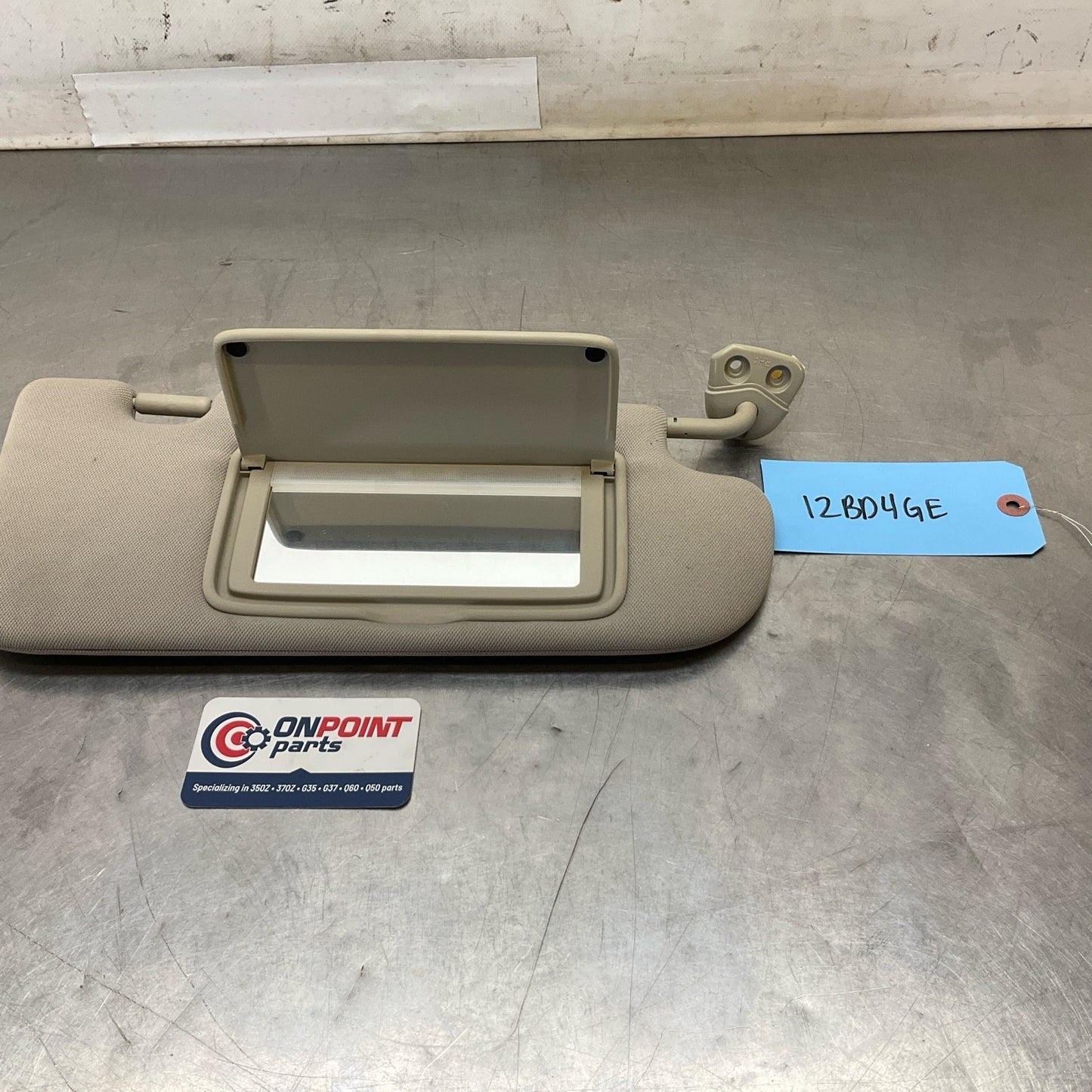 13-15 G37 Q60 Coupe Passenger Sun Visor 964003LZ0A Oem 12Bd4Ge - On Point Parts Inc