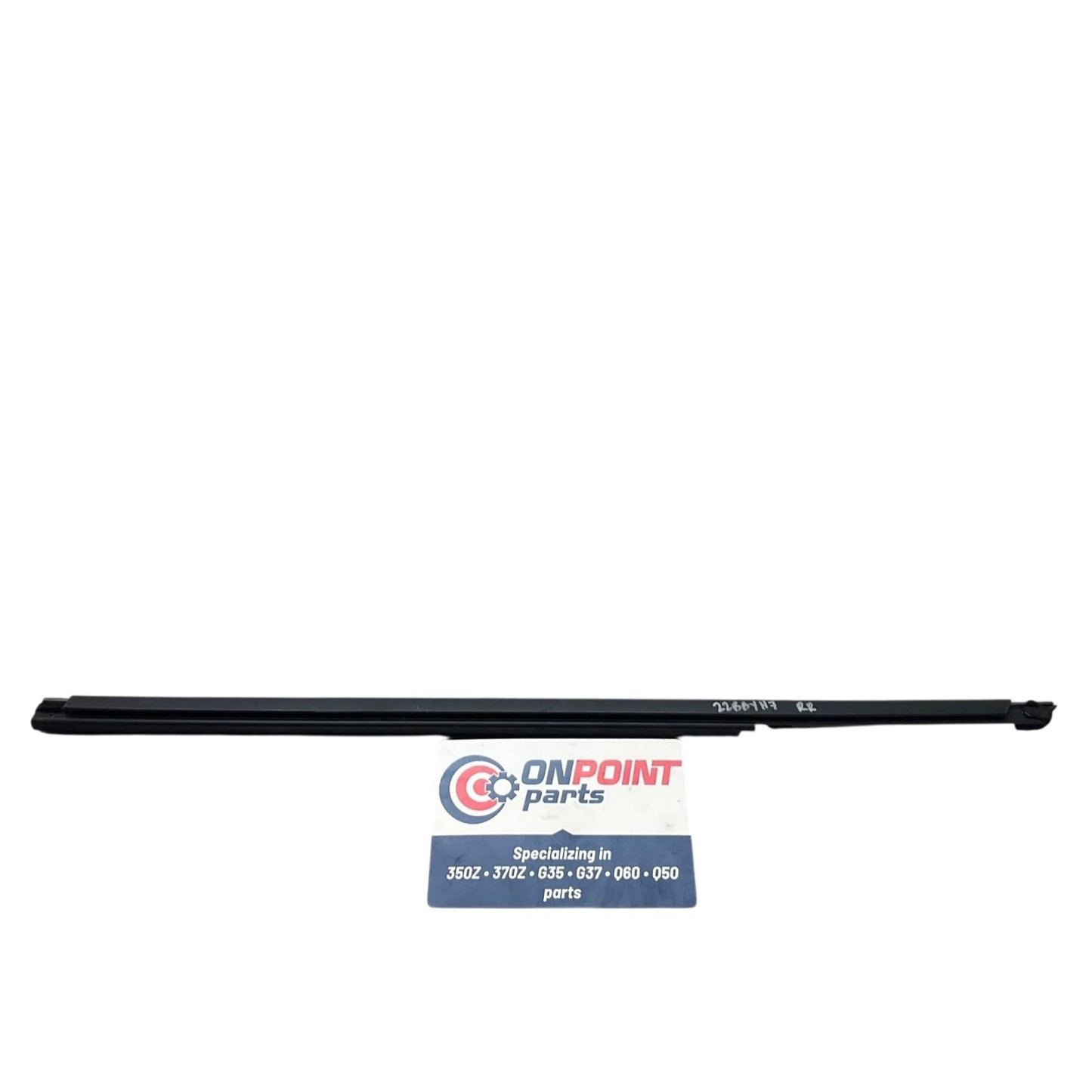 07-15 Infiniti G35 G37 Sedan RH Rear Door Window Felt Strip 82834JK000 OEM Byh - On Point Parts Inc