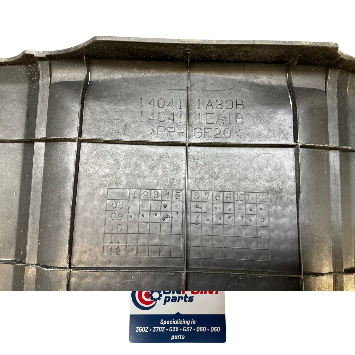 09-20 Nissan 370Z Front Upper Engine Cover Trim 140411Ea1B Oem H2H