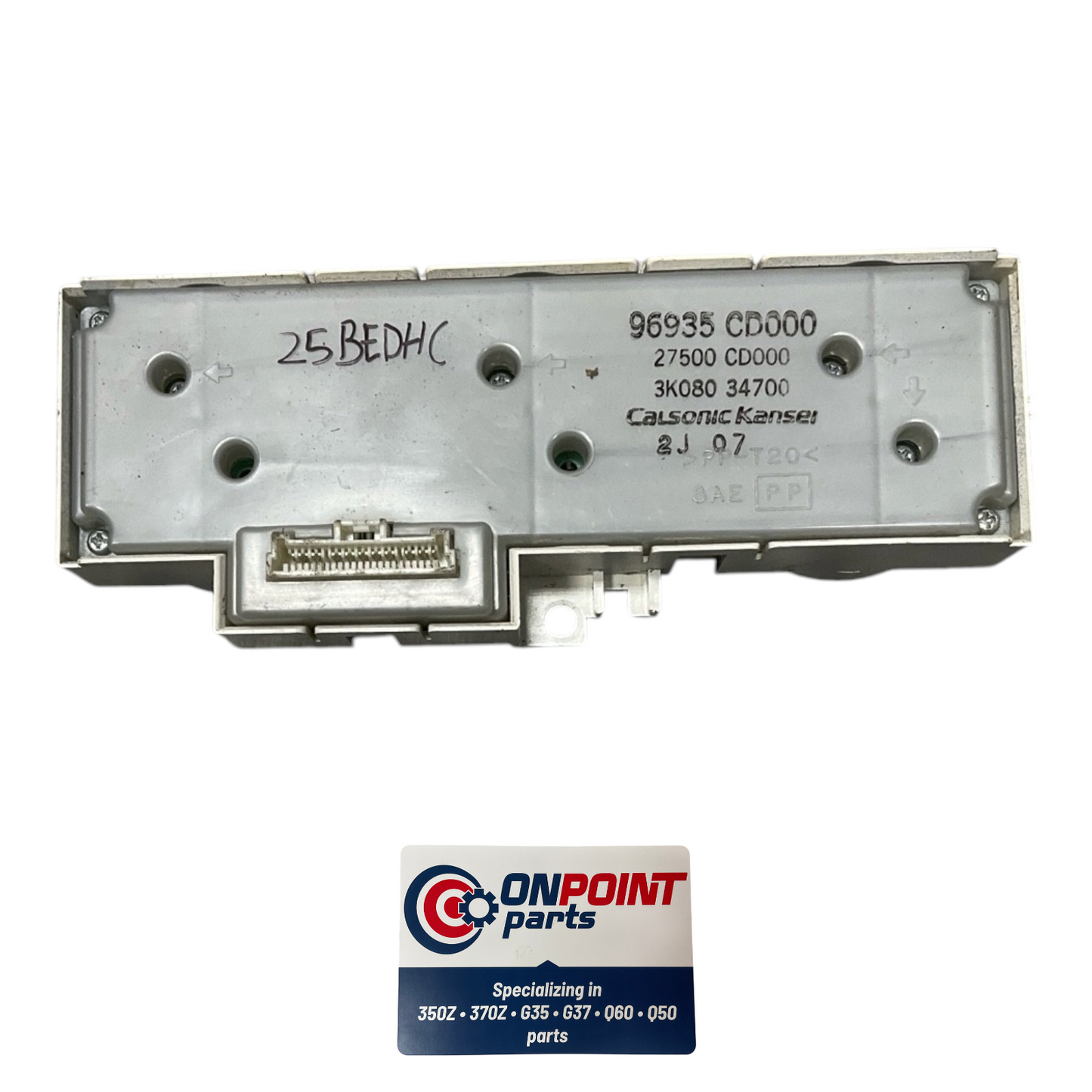 03-05 Nissan 350Z Front Ac Climate Control Switches 27500Cd010 Oem Edh