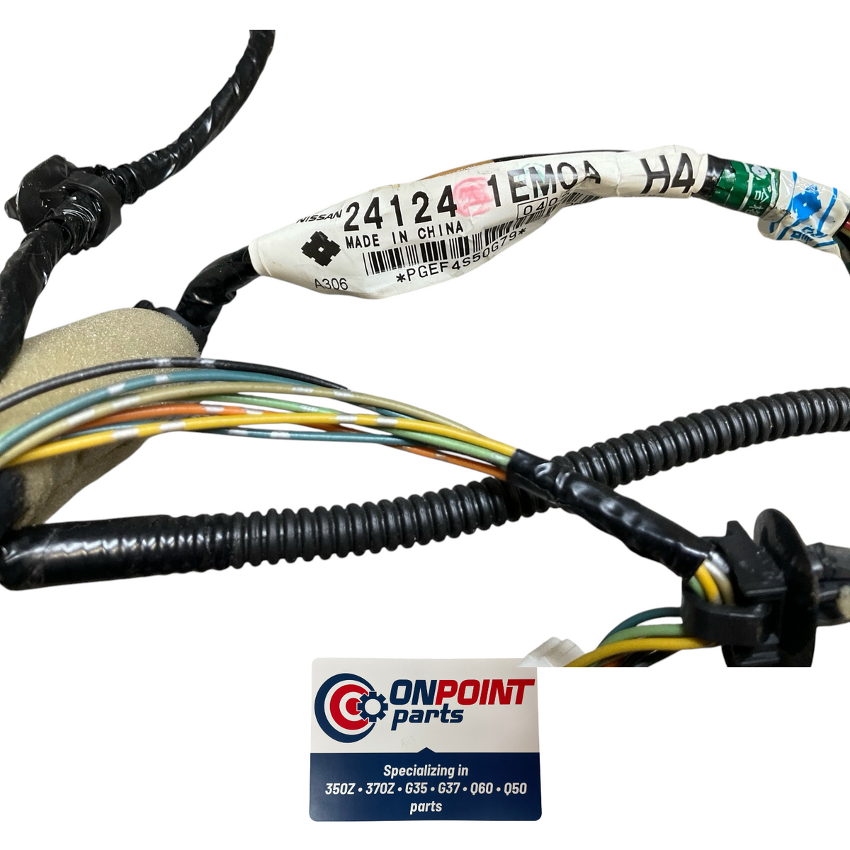 09-11 Nissan 370Z Passenger Front Door Wiring Harness 241241Em0A Oem H2H