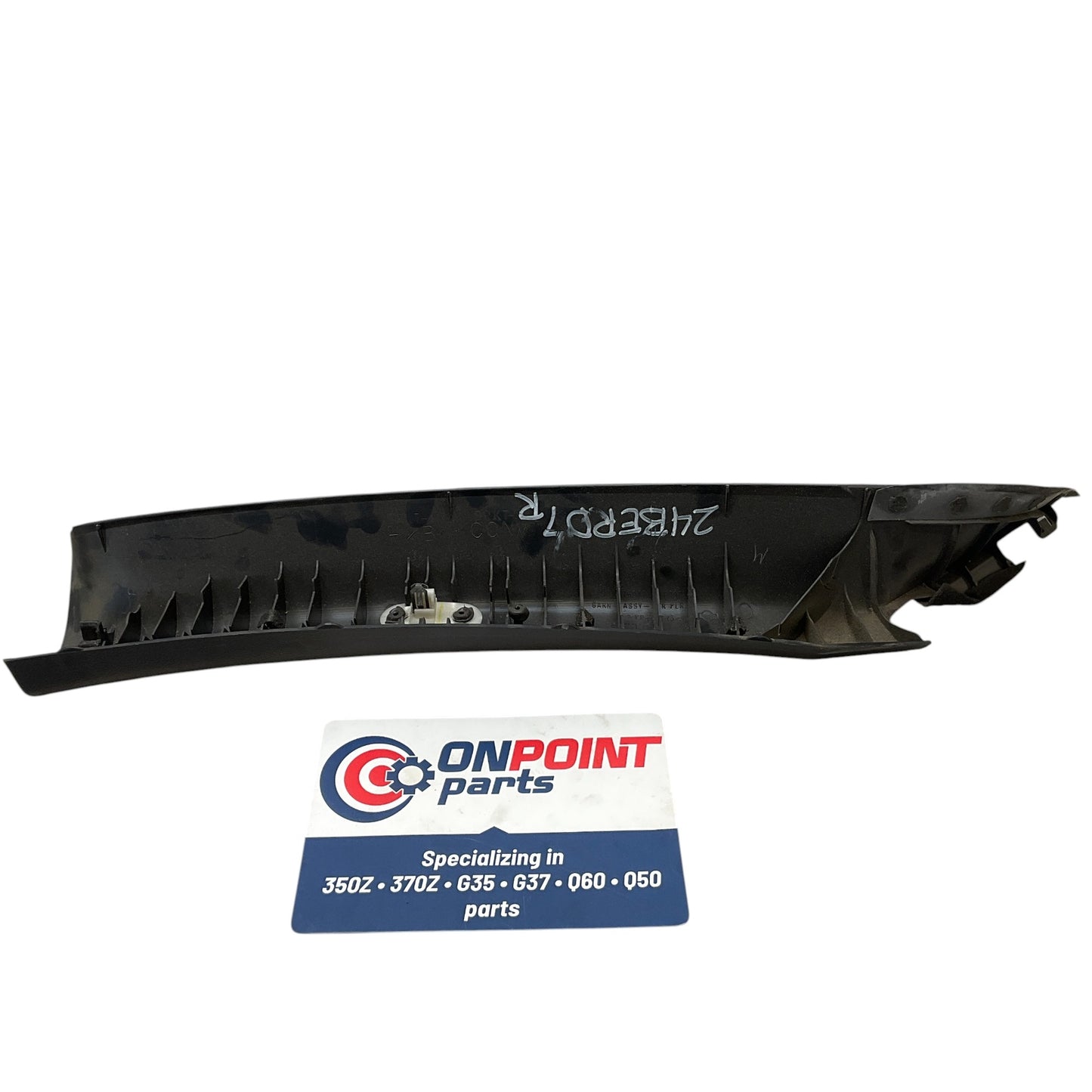 03-08 350Z Coupe Front Passenger Interior A Pillar Trim Black 76911CD000 OEM