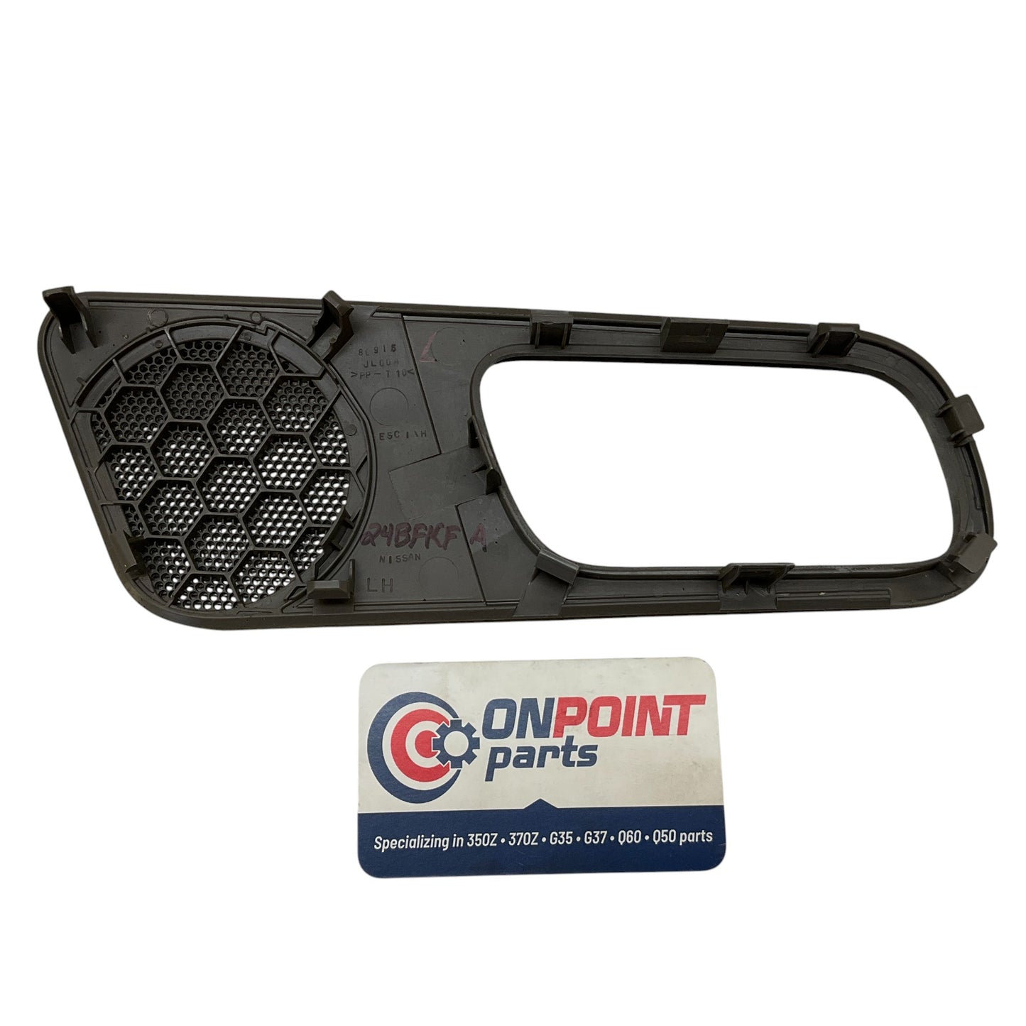 08-15 G37 Q60 Coupe Driver Door Panel Speaker Cover 806831NG0A Oem 24BfkfA - On Point Parts Inc