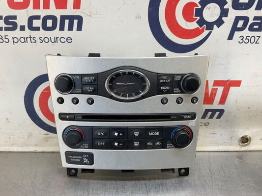 2009 Infiniti V36 G37 Center Dash AC Radio CD Controls OEM 12BAWFC - On Point Parts Inc