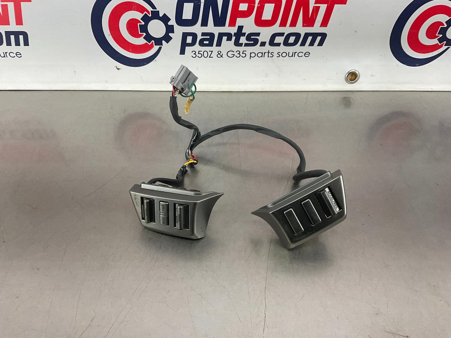 2006 Infiniti G35 Steering Wheel Cruise Control Stereo Switches OEM 11BGNDC - On Point Parts Inc