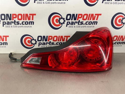 2008 Infiniti G37 Coupe Passenger Right Tail Light Assembly OEM 22BK0D2 - On Point Parts Inc