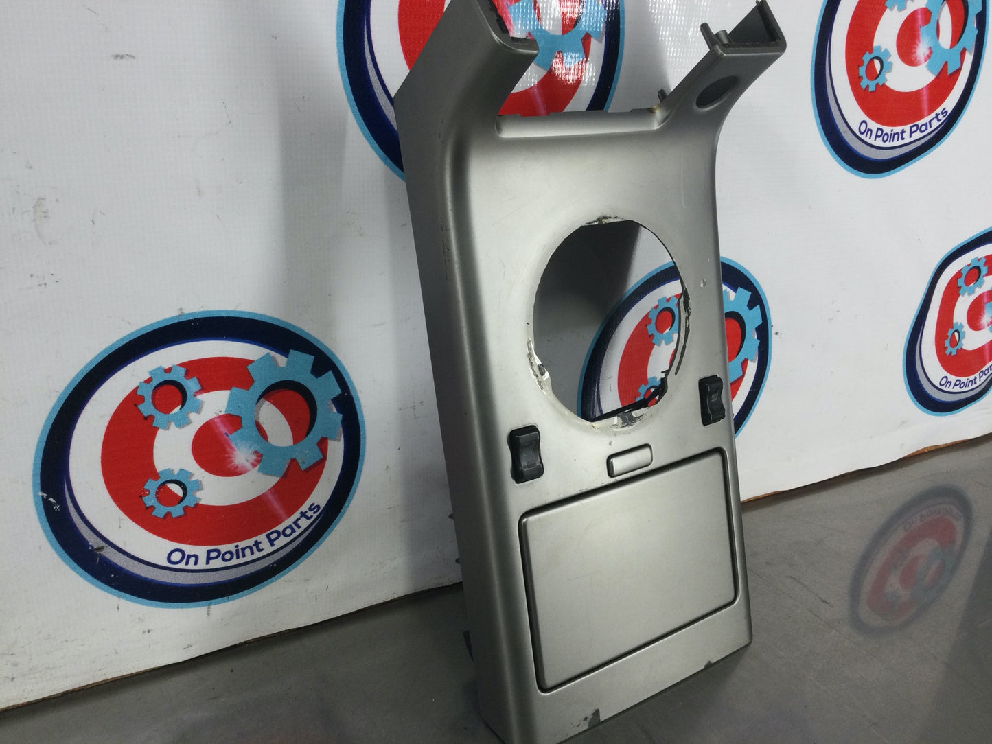 2004 Infiniti G35 Automatic Shifter Bezel w/ Cupholder Seat Controls OEM 0BKQBA - On Point Parts Inc