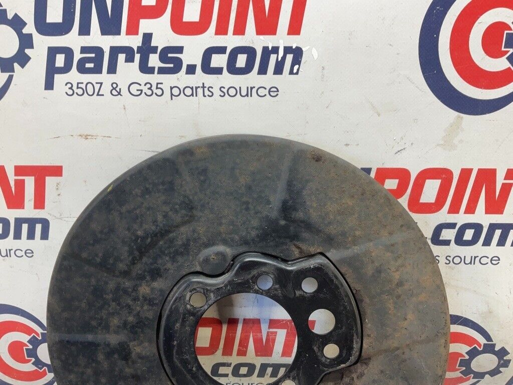 2003 Infiniti V35 G35 Passenger Right Rear Brake Dust Shield Cover  OEM 23BCEFK - On Point Parts Inc
