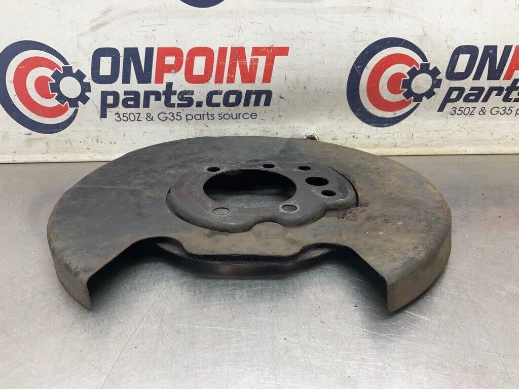 2003 Infiniti V35 G35 Passenger Right Rear Brake Dust Shield Cover  OEM 23BCEFK - On Point Parts Inc