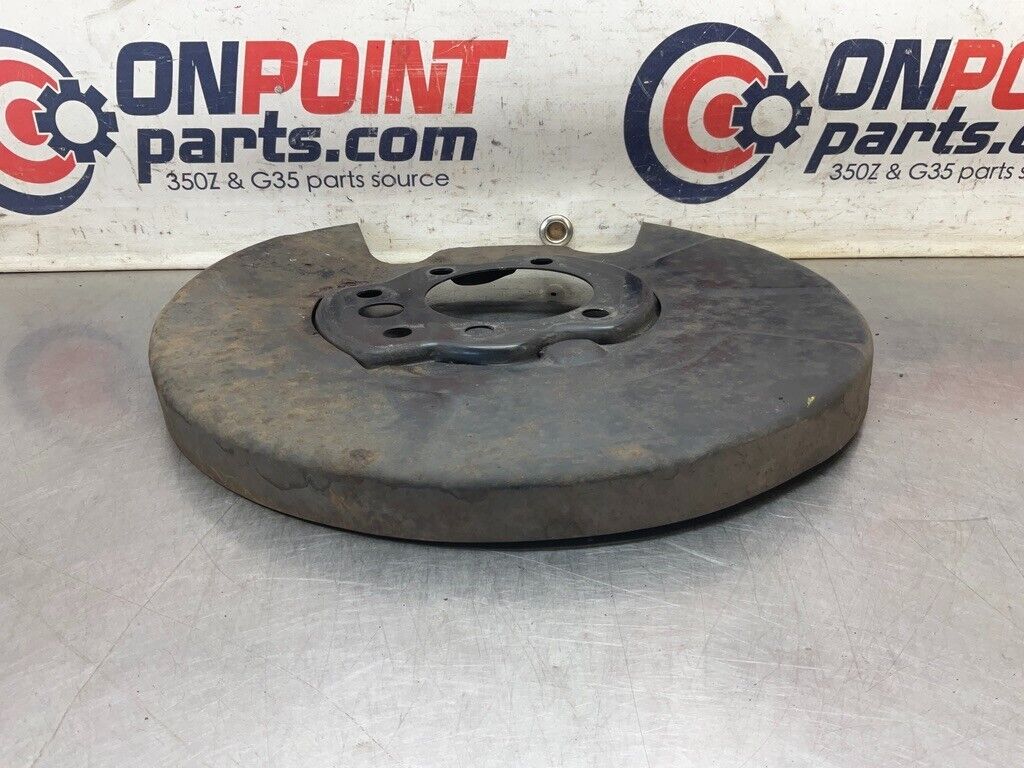 2003 Infiniti V35 G35 Passenger Right Rear Brake Dust Shield Cover  OEM 23BCEFK - On Point Parts Inc