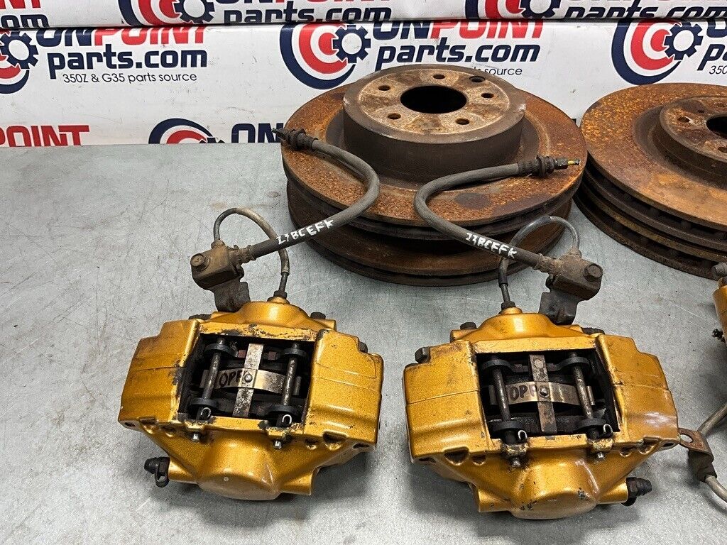 2003 Infiniti V35 G35 Complete Brembo Brake Calipers Set with Rotors OEM 23BCEFK - On Point Parts Inc