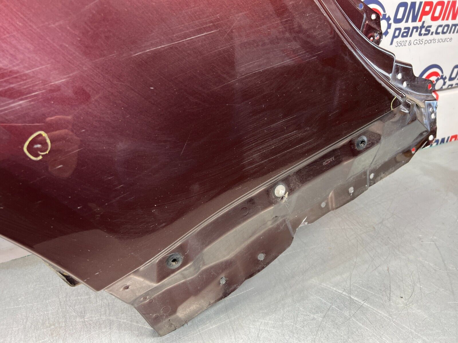 2006 Nissan Z33 350Z Convertible Passenger Quarter Fender Panel OEM 11BB1F5 - On Point Parts Inc