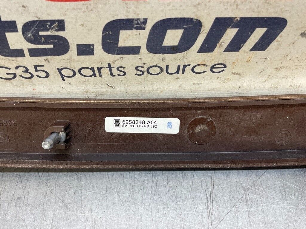 2007 BMW E92 328xi Passenger Right Rear Wood Grain Trim  OEM 13BCSFE - On Point Parts Inc