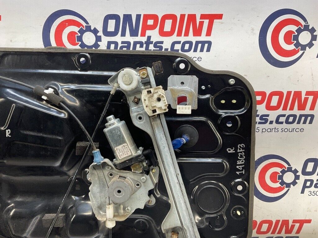 2007 Infiniti V35 G35 Passenger Right Window Regulator Assembly OEM 14BCZF3 - On Point Parts Inc