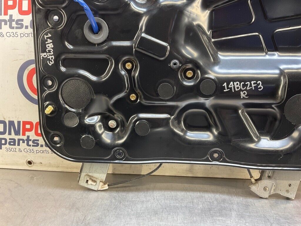 2007 Infiniti V35 G35 Passenger Right Window Regulator Assembly OEM 14BCZF3 - On Point Parts Inc