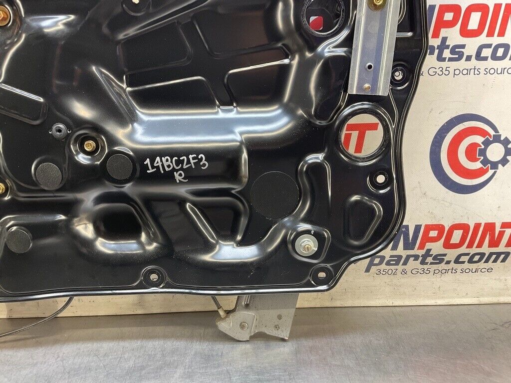 2007 Infiniti V35 G35 Passenger Right Window Regulator Assembly OEM 14BCZF3 - On Point Parts Inc