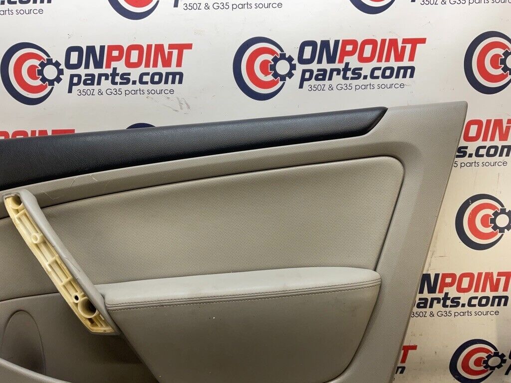 2007 Infiniti V35 G35 Passenger Right Door Panel with Door Handle OEM 14BCZF8 - On Point Parts Inc