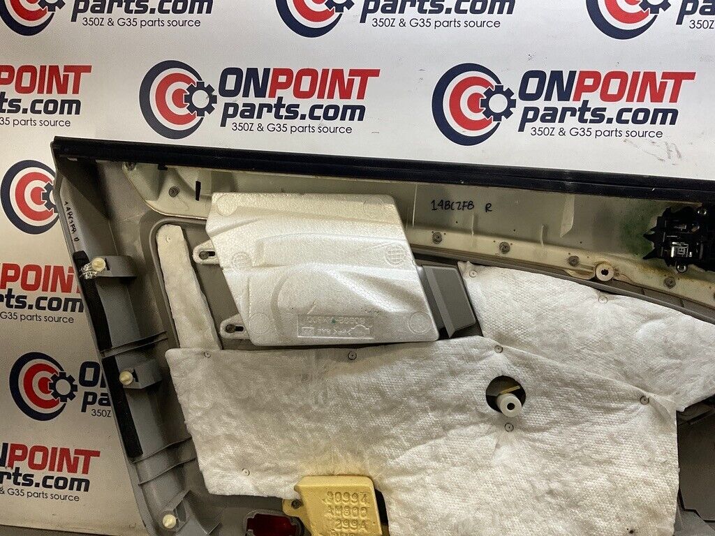 2007 Infiniti V35 G35 Passenger Right Door Panel with Door Handle OEM 14BCZF8 - On Point Parts Inc