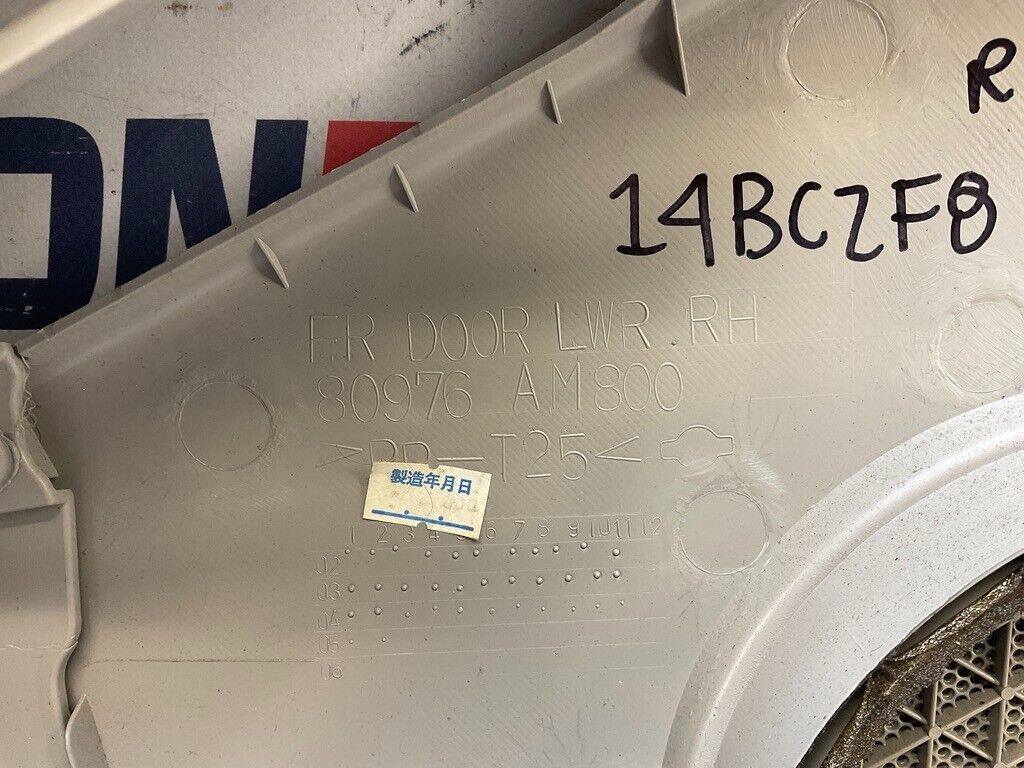 2007 Infiniti V35 G35 Passenger Right Door Panel with Door Handle OEM 14BCZF8 - On Point Parts Inc