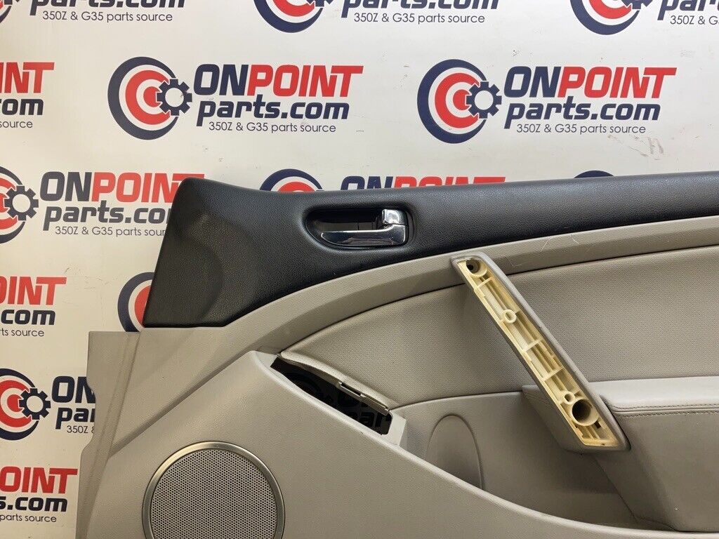 2007 Infiniti V35 G35 Passenger Right Door Panel with Door Handle OEM 14BCZF8 - On Point Parts Inc