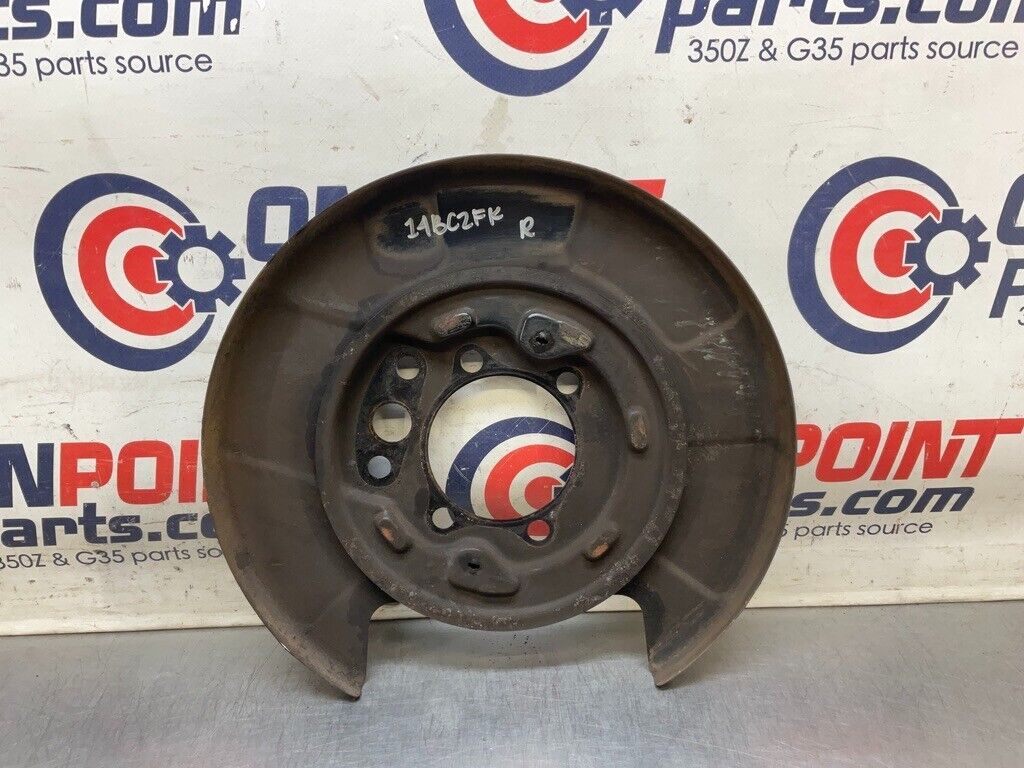 2007 Infiniti V35 G35 Passenger Right Rear Brake Dust Shield Cover OEM 14BCZFK - On Point Parts Inc