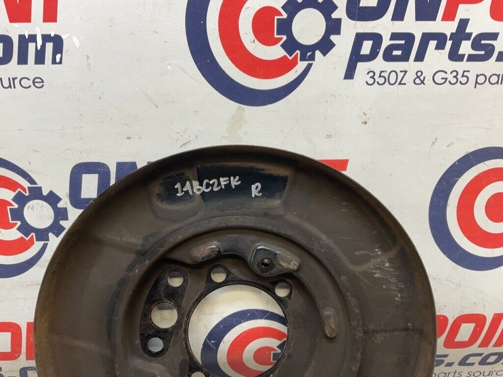 2007 Infiniti V35 G35 Passenger Right Rear Brake Dust Shield Cover OEM 14BCZFK - On Point Parts Inc