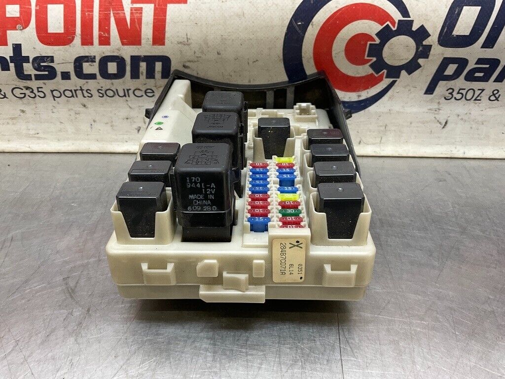 2007 Infiniti V35 G35 IPDM Engine Large Fuse Relay Module Box 284B7 OEM 14BCZFE - On Point Parts Inc