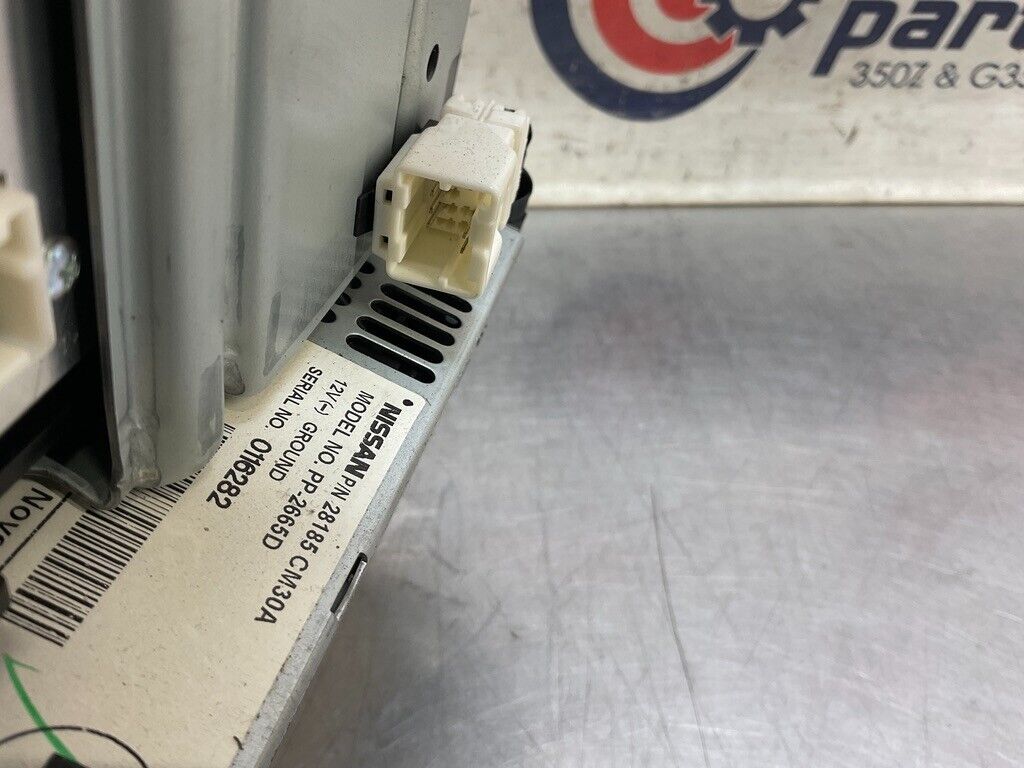 2007 Infiniti V35 G35 Radio NAV Head Unit with Climate Controls OEM 14BCZFE - On Point Parts Inc