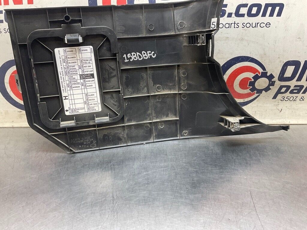 2005 Nissan Z33 350Z Driver Left Kick Fuse Panel Cover 66901 OEM 15BDBFC - On Point Parts Inc