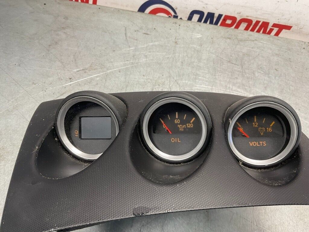 2005 Nissan Z33 350Z Center Dash Bezel Trim Oil Volts Gauges OEM 15BDBFC - On Point Parts Inc