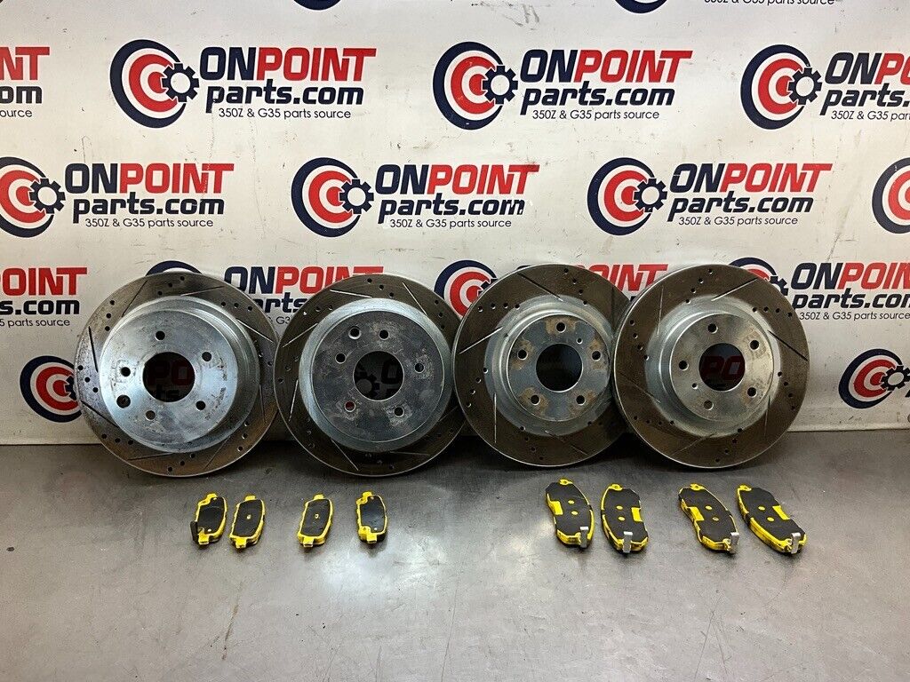 2004 Nissan Z33 350Z Ebc Yellowstuff Brake Pads Drilled Slotted Rotors 25Bdqfk - On Point Parts Inc