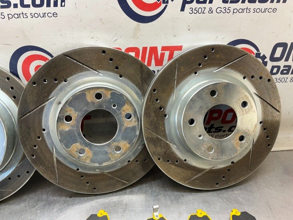 2004 Nissan Z33 350Z Ebc Yellowstuff Brake Pads Drilled Slotted Rotors 25Bdqfk - On Point Parts Inc