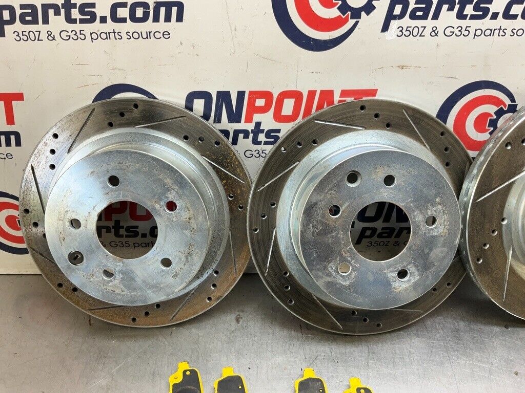 2004 Nissan Z33 350Z Ebc Yellowstuff Brake Pads Drilled Slotted Rotors 25Bdqfk - On Point Parts Inc