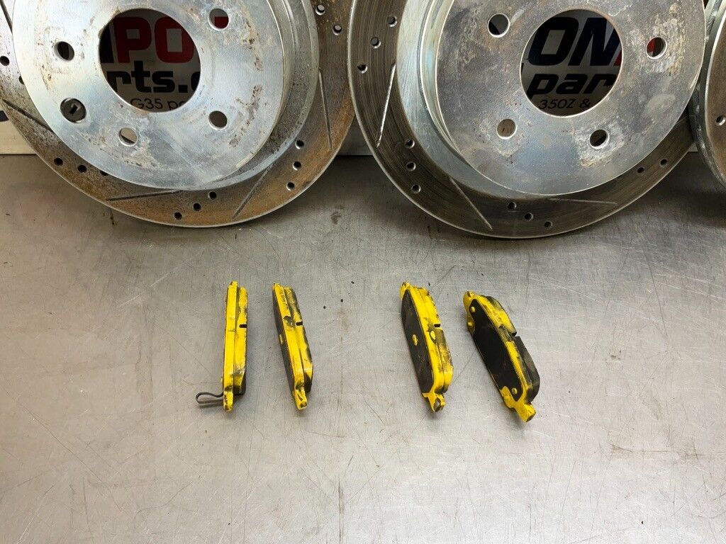 2004 Nissan Z33 350Z Ebc Yellowstuff Brake Pads Drilled Slotted Rotors 25Bdqfk - On Point Parts Inc