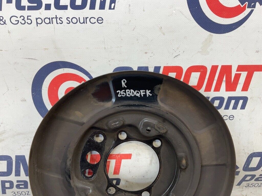 2004 Nissan Z33 350Z Passenger Right Rear Brake Dust Cover Oem 25Bdqfk - On Point Parts Inc