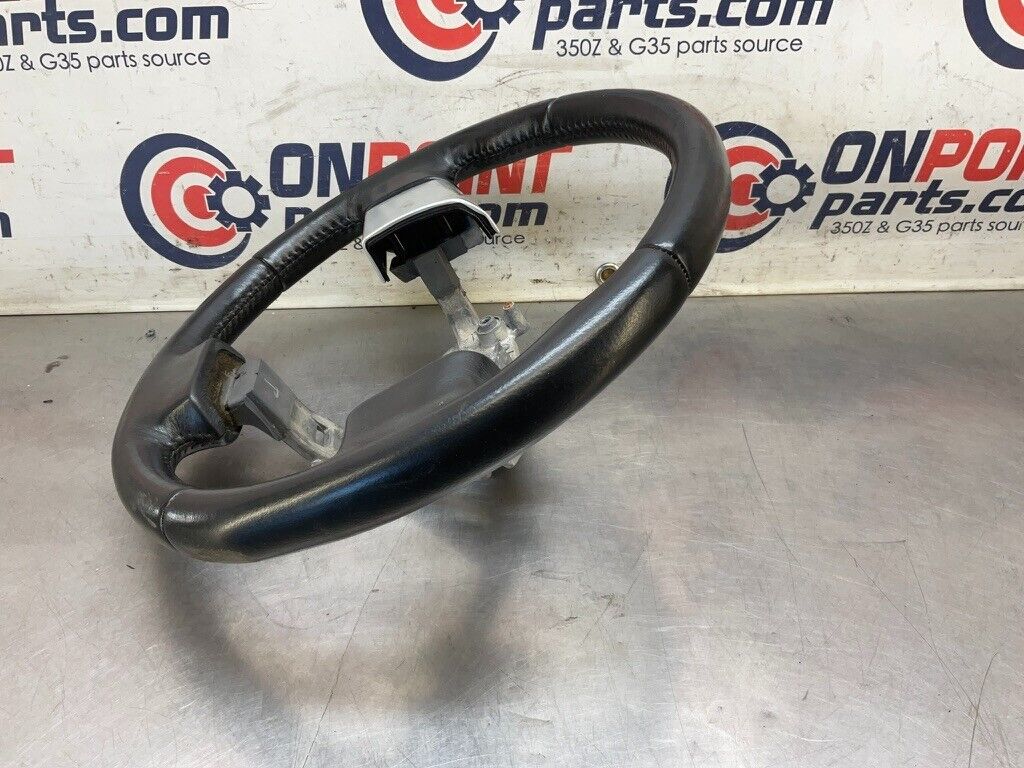 2004 Nissan Z33 350Z Leather Steering Wheel with Trim Cover Oem 25Bdqfg - On Point Parts Inc