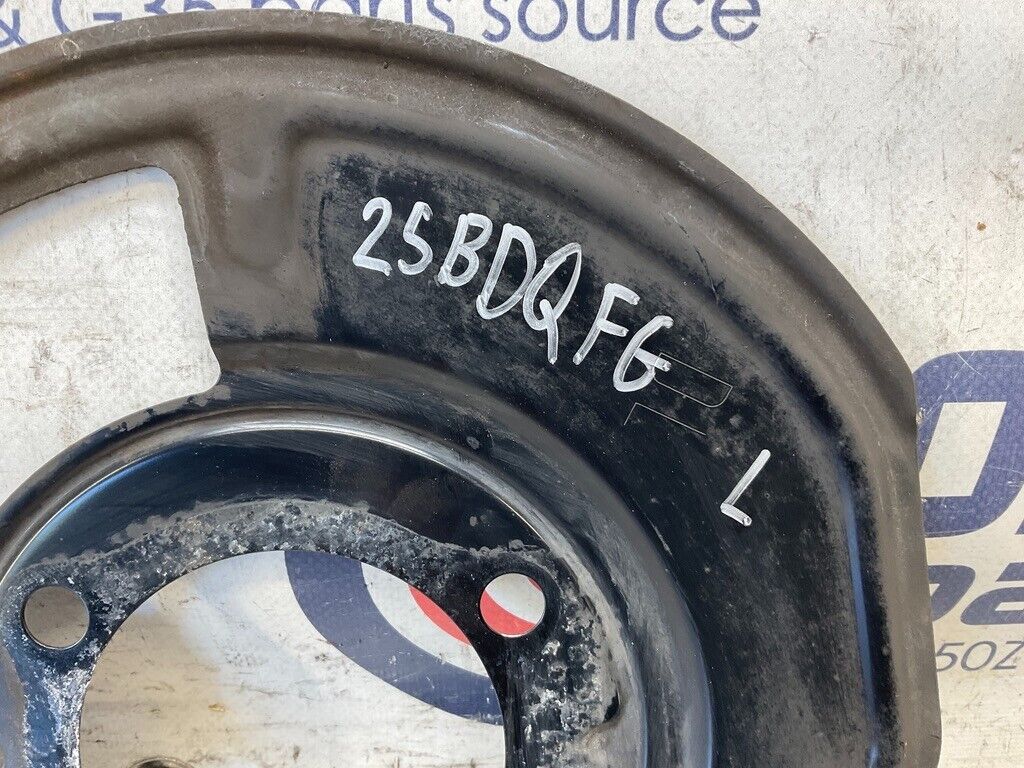 2004 Nissan Z33 350Z Driver Left Front Brake Dust Cover Oem 25Bdqfg - On Point Parts Inc