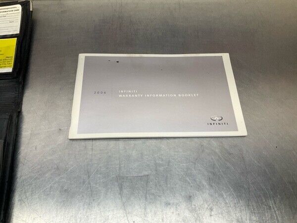 2006 Infiniti V35 G35 Front Passenger Owners Manual Oem 11Be9Fc - On Point Parts Inc