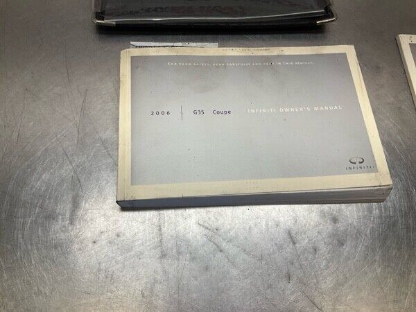 2006 Infiniti V35 G35 Front Passenger Owners Manual Oem 11Be9Fc - On Point Parts Inc