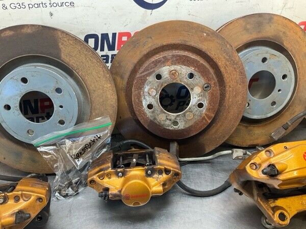 2004 Infiniti V35 G35 Brembo Big Brake Caliper With Lines Hardware Oem 23Bevfi - On Point Parts Inc