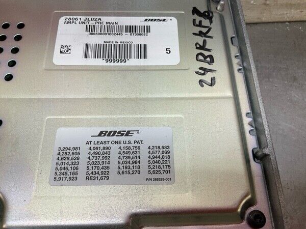2008 Infiniti V36 G37 Rear Bose Stereo Radio Amplifier Module Oem 24Bfkfc - On Point Parts Inc