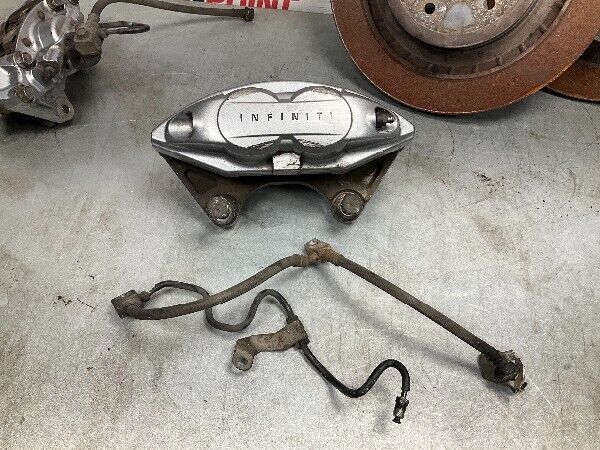 2008 Infiniti V36 G37 Akebono Big Brake Caliper With Lines Hardware Oem 25Bg5F0