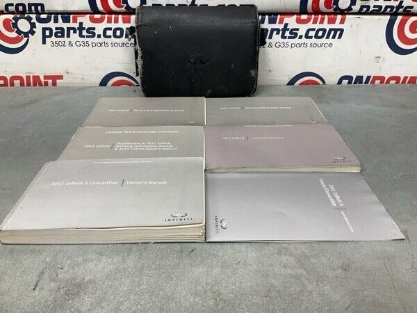 2011 Infiniti V36 G37 Owners Manual Case Oem 24Bklfc - On Point Parts Inc