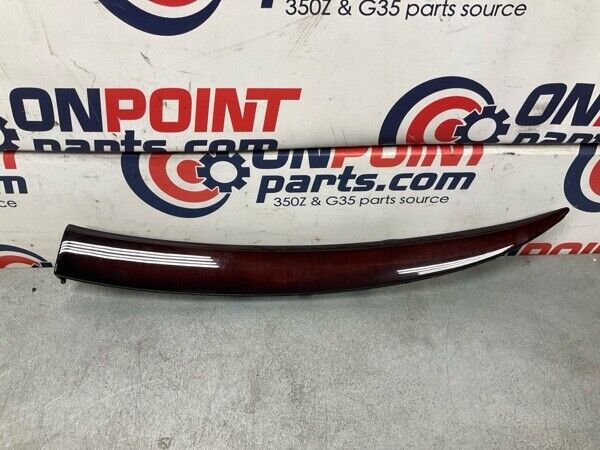 2011 Infiniti V36 G37 Front Passenger Dash Wood Grain Trim Oem 24Bklfe - On Point Parts Inc