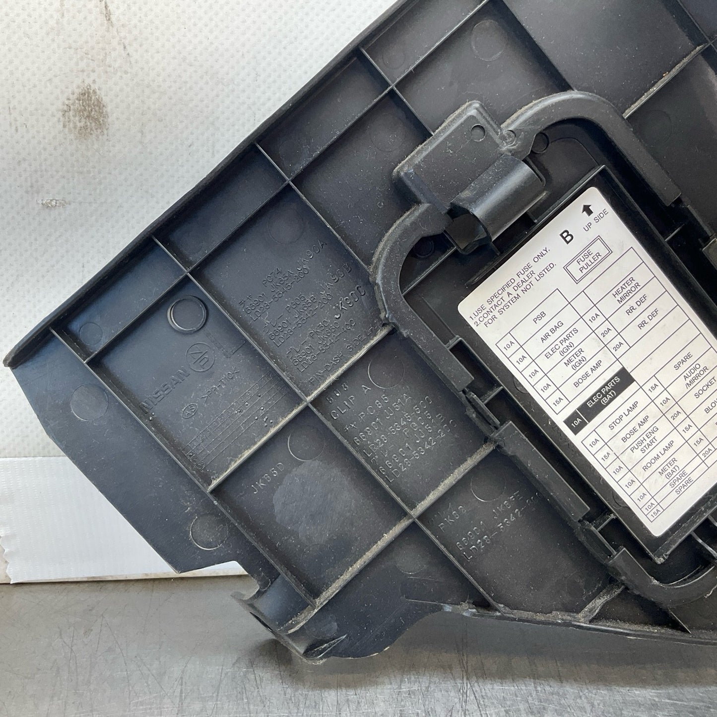 08-15 G37 Q60 Coupe Front Driver Lower Kick Fuse Panel 66901JK65B Oem 12Bd4Ga - On Point Parts Inc