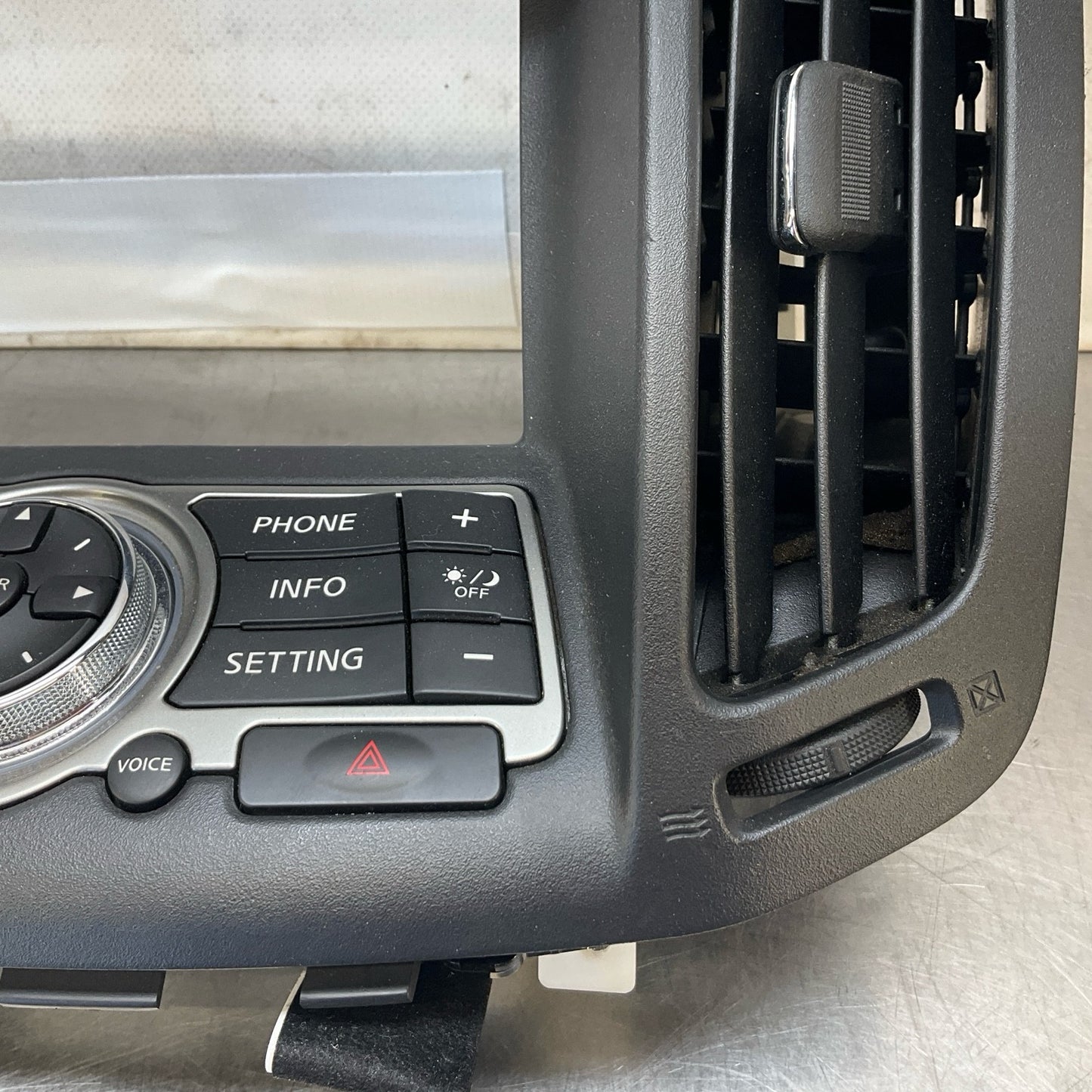 08-15 G37 Q60 Coupe Center Dash Media Screen Bezel Trim 68270JK00A Oem 12Bd4Gc - On Point Parts Inc